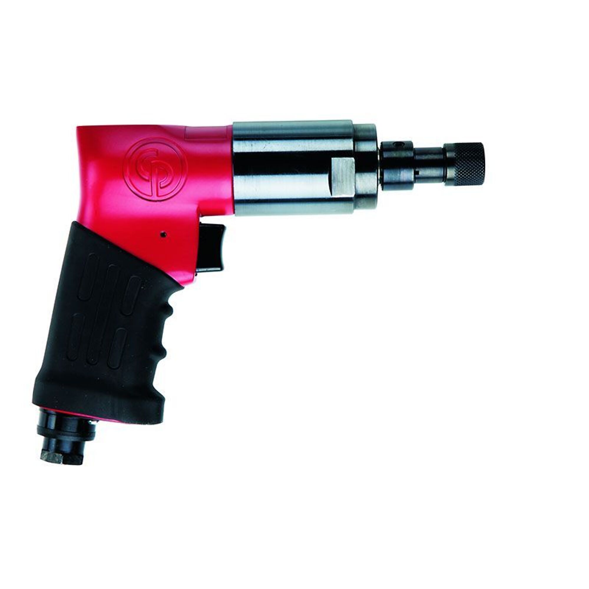 Chicago Pneumatic Reversible Air Screwdriver — 1/4in. Hex Shank, Direct Drive, Pistol Handle, Non-Shut-Off-Stall, 6.6 ft.-lbs. Max Torque, 900 RPM, Model# CP2765